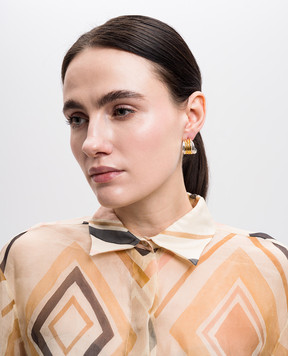 Shyla Золотые серьги Aurelia с позолотой 22 карат. AURELIAEARRINGS
