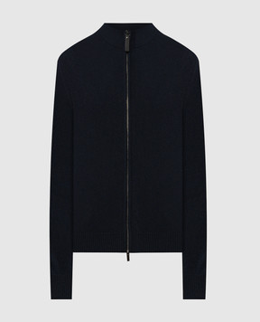 Canali Синий кардиган из шерсти и кашемира MK02164C0022