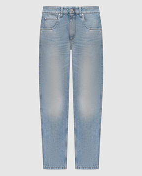 Brunello Cucinelli Блакитні джинси з вінтажним ефектом MA095P5847