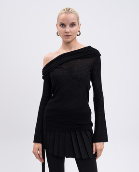 Ann Demeulemeester Чорний гольф Tizziana з вовни B0010916FA059