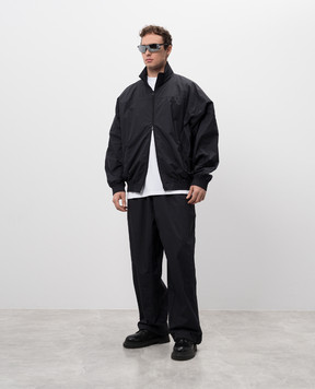 Vetements Чорні штани з логотипом UA66PA320Bm