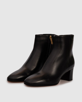 Santoni Черные кожаные ботильоны WTCB58898HI2BSZA