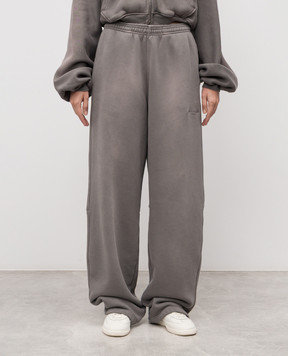 Alexander Wang Сірі спортивні штани з логотипом 1CC3254864