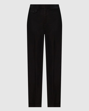 Ralph Lauren Черные брюки с шелком 914ITT12