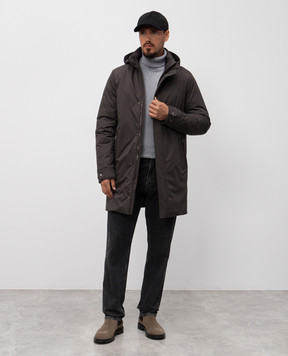 MooRER Сірий пуховик VERMONT VERMONTADS