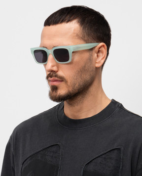 Off-White Зелені сонцезахисні окуляри Midland OERI108C99PLA001