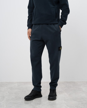 Stone Island Сині джогери з логотипом 811560920