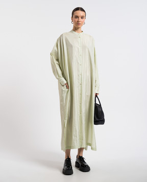 Jil Sander Зелена сукня-сорочка з шовком J40CT0195J70003