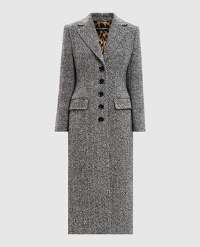 Dolce&Gabbana Пальто из шерсти в узор F0W4QTFC2FU