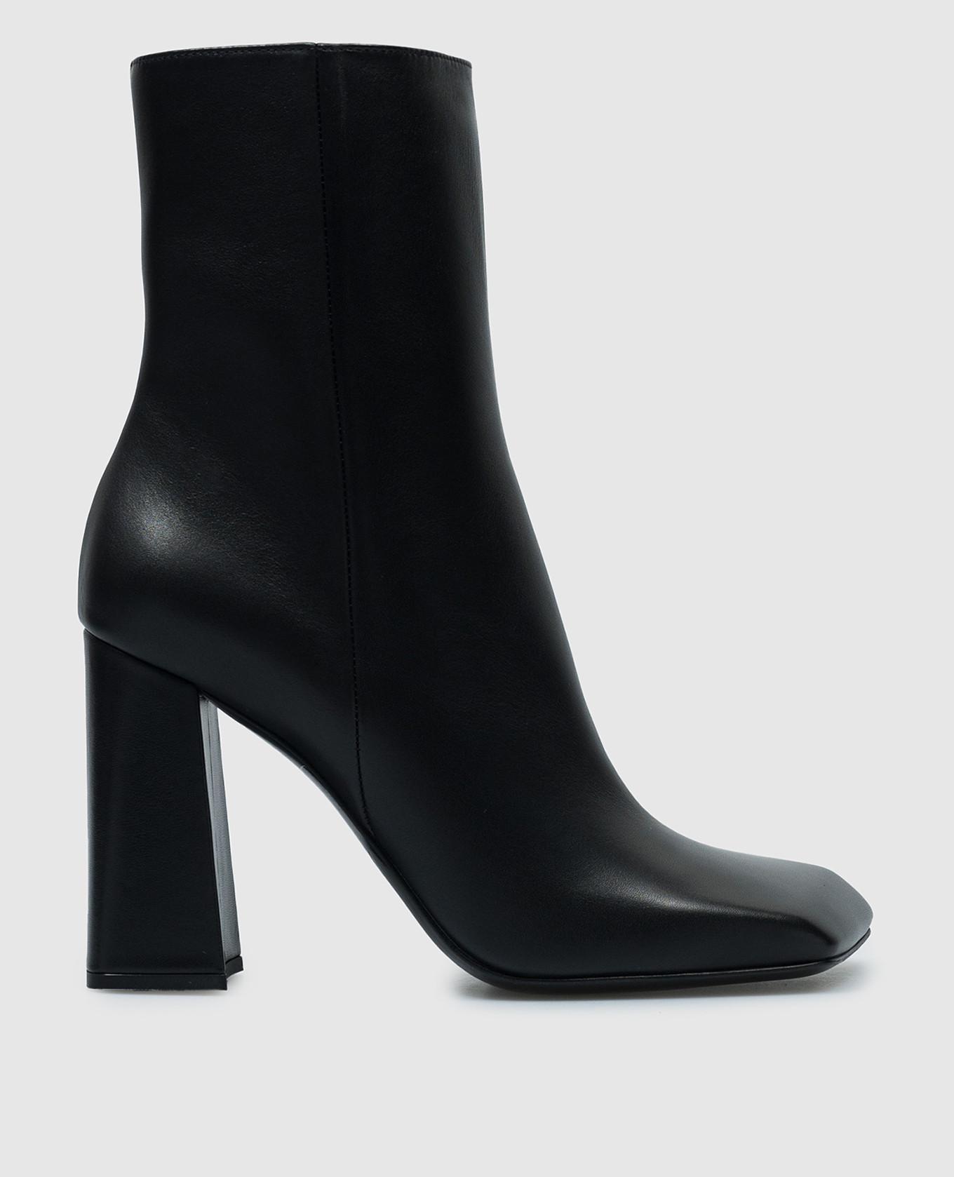 

Черные кожаные ботильоны, Черный, Ботильоны