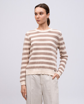Woolrich Бежевий джемпер в смужку CFWWKN0333FRUF0787