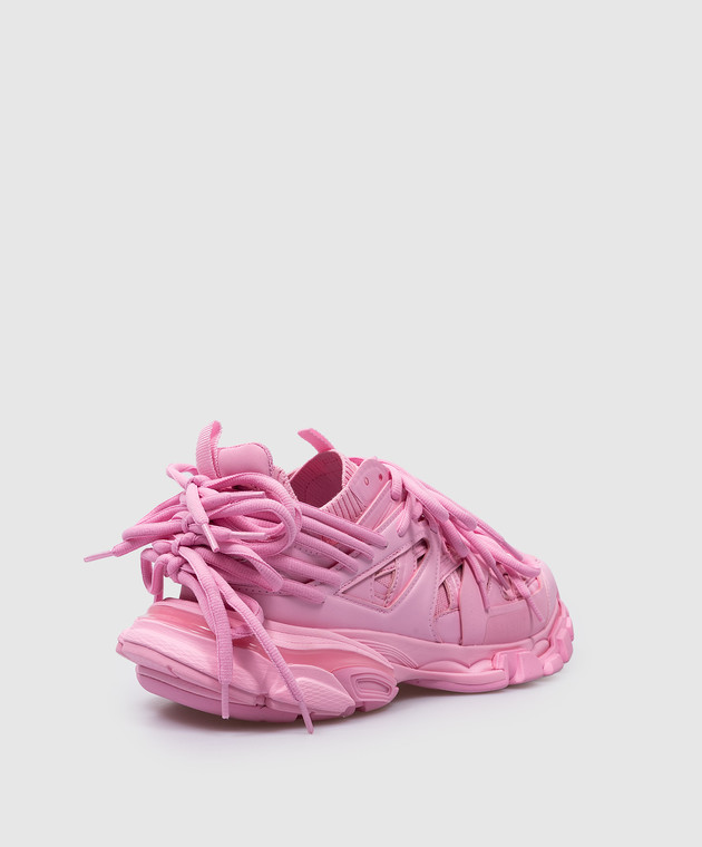 Balenciaga Розовые кроссовки TRACK с многослойной шнуровкой 786283W3CO1 изображение 3