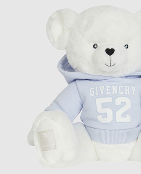 Givenchy Детская белая мягкая игрушка мишка с логотипом H30518