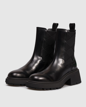 Jimmy Choo Чорні шкіряні челсі Louri Combat LOURICOMBATFLATXXF