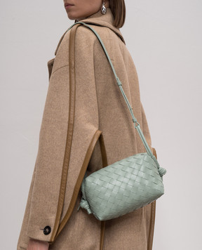 Bottega Veneta Зелена шкіряна сумка з плетінням Intrecciato 796615V2HL1