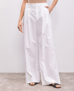 Brunello Cucinelli Білі штани з ланцюжком моніль ML949P8509