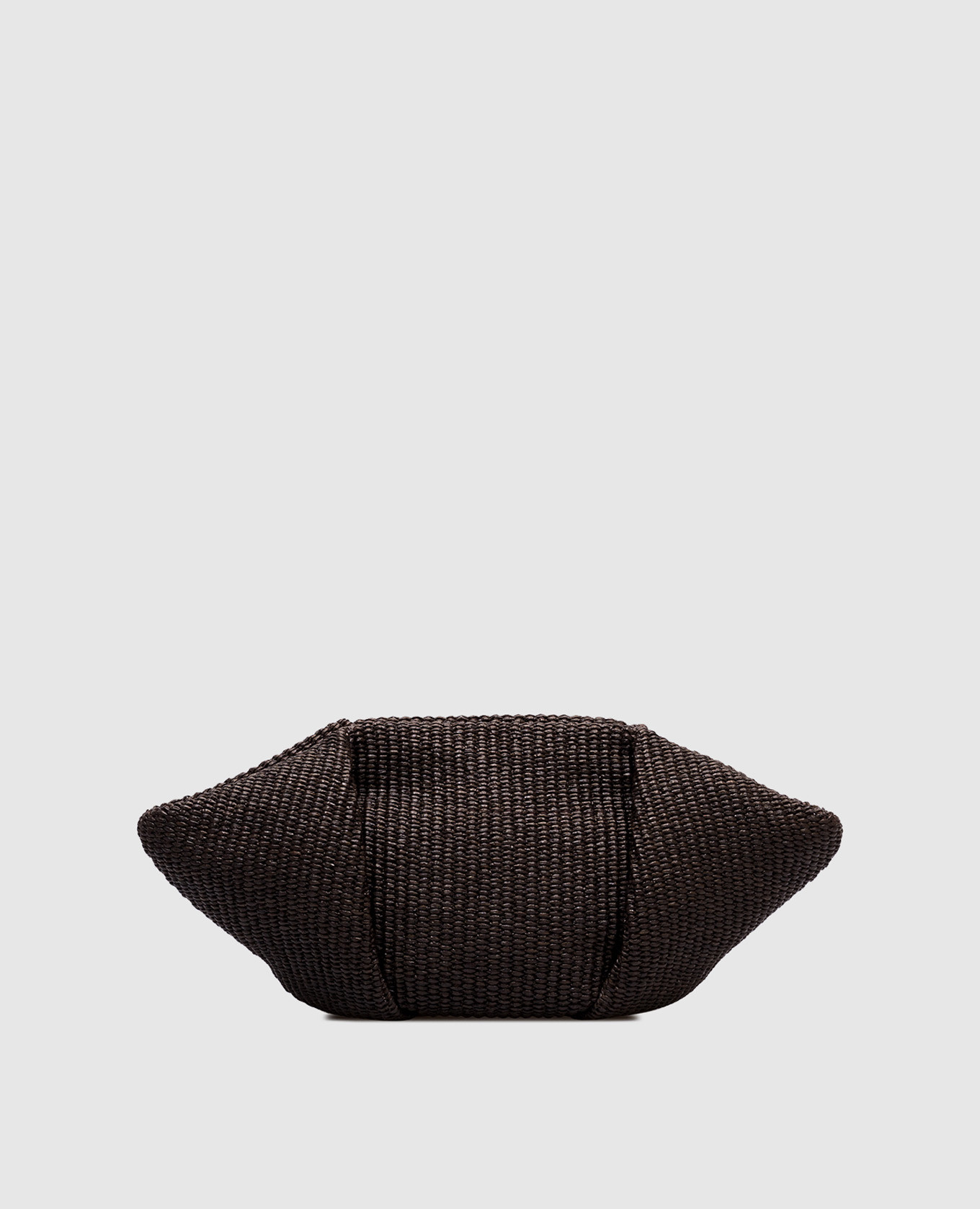 

Черная плетеная сумка Pouch Marina из рафии., Черный, Сумки через плечо