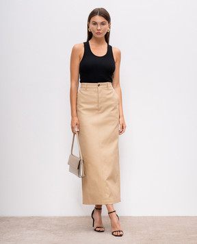 WARDROBE.NYC Чорний топ в рубчик W1016R04