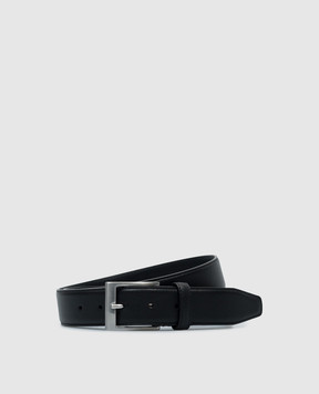 Canali Черный кожаный ремень KA0002550C