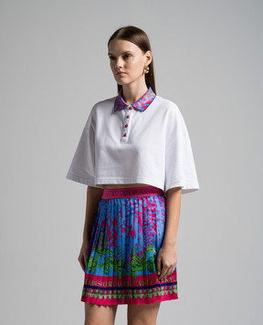 Versace Jeans Couture Белое поло с принтом логотипа 76HAGT00CJ01T
