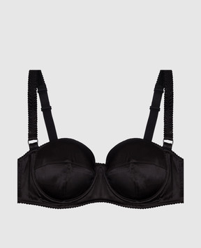 Dolce&Gabbana Чорний ліф із шовку O1C27TON06G