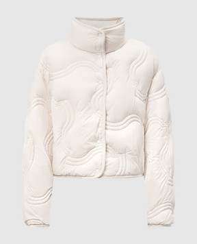 Moncler Белая пуховая куртка Beryl с нашивкой логотипа J20931A0004059815