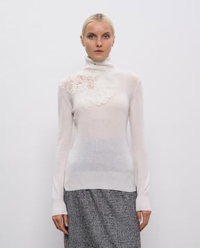 Ermanno Scervino Белый гольф из кашемира D475M747APPYU