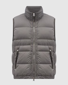 Stone Island Зелений пуховий жилет K2S15G100007S0028