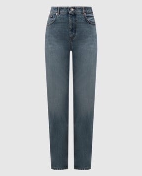 Max Mara Sportmax Сині джинси TASSO з патчем логотипа TASSO