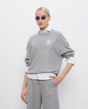 Brunello Cucinelli Золотые очки с логотипом. MOCTRAMS02