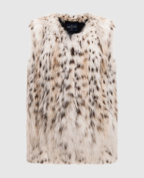 Marco Schera Vanoli Білий жилет з хутра рисі 304LINCOBIANCOlin