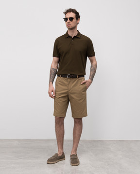 Loro Piana Шорты Jarno цвета хаки FAP3256