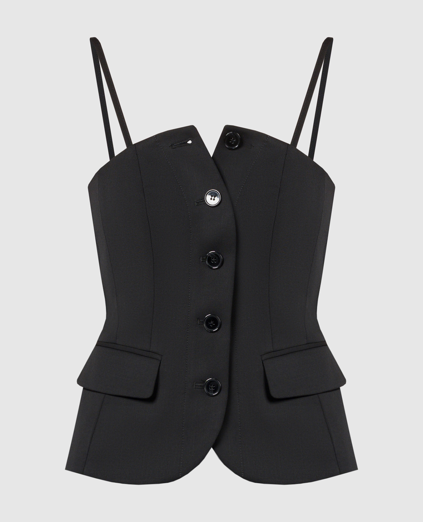 

Черный топ из шерсти, Топы