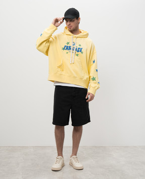 Palm Angels Желтые худи Paradise PMBB058S25FLE001