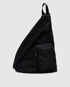 Maison Margiela MM6 Черная сумка слинг с логотипом SB5WG0019P6416m