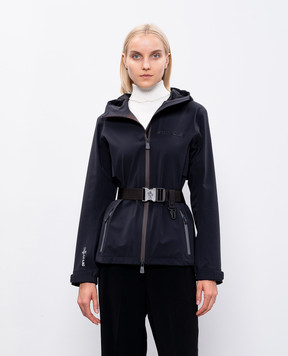 Moncler Grenoble Чорна вітровка Shell з логотипом J20981A00002597FA