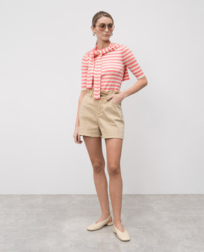 Twinset Рожева футболка в смужку 251TP3470