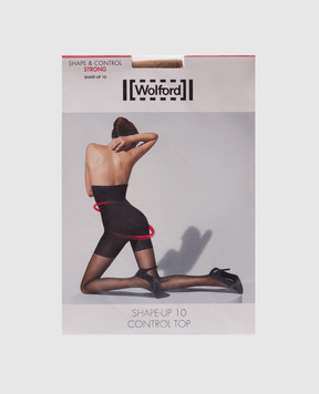 Wolford Бежеві колготи SHAPE-UP 10 den з високою посадкою 18854ВЛ16