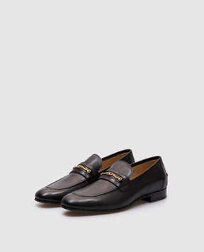 Valentino Чорні шкіряні лофери з ембемою VLogo Signature 7Y2S0K73ZWD