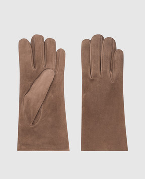 Sermoneta Gloves Бежеві замшеві рукавички 3052BT
