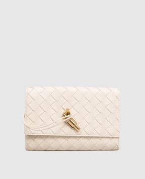 Bottega Veneta Белый кожаный клатч Andiamo 836940VCPP2