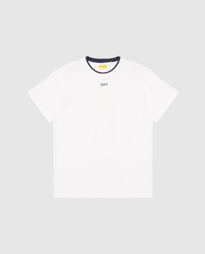 Off-White Дитяча біла футболка з принтом OBAA012S25JER001