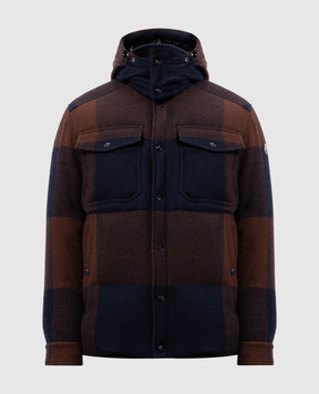 Moncler Коричневая пуховая куртка Ladurns из шерсти J20911G000245980H