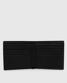 Alexander McQueen Чорне шкіряне портмоне з логотипом 8361471AAU6