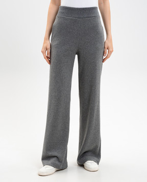 Ermanno Scervino Life Серые утепленные брюки с шерстью D474P302XBK