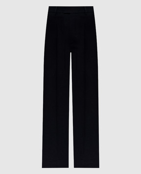 Ann Demeulemeester Чорні штани кльош Maaike з вовни B0011423FA207