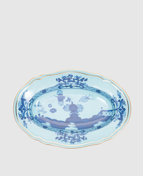 Ginori 1735 Голубая фарфоровая тарелка для соления из коллекции Oriente Italiano 003RG00FRV000G00124300