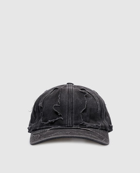 Vetements Серая кепка с эффектом потертости UE64CA210B