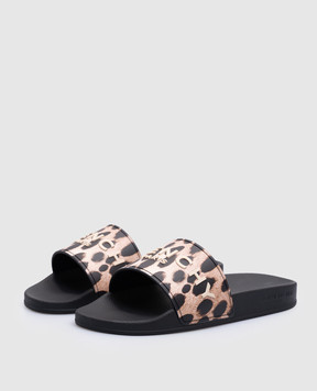 Givenchy Черный слайдер с фактурным принтом логотипа BE3076E2C3