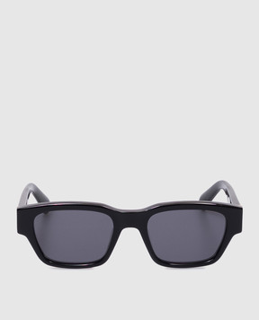Ami Paris Черные солнцезащитные очки с металлической эмблемой Ami de Coeur UGL509AM0004